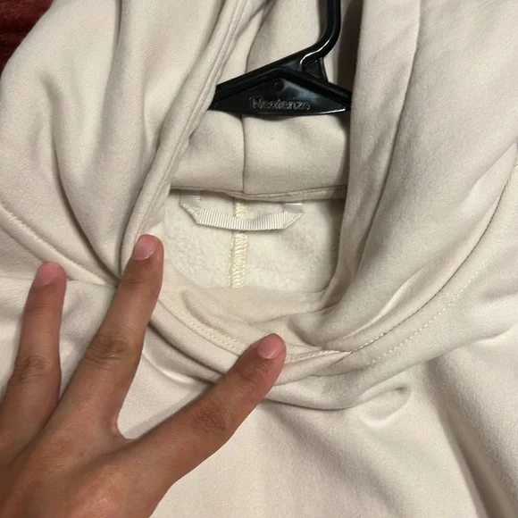 Lululemon Loungeful Hoodie in White Opal Sz 8 - Picture 7 of 14